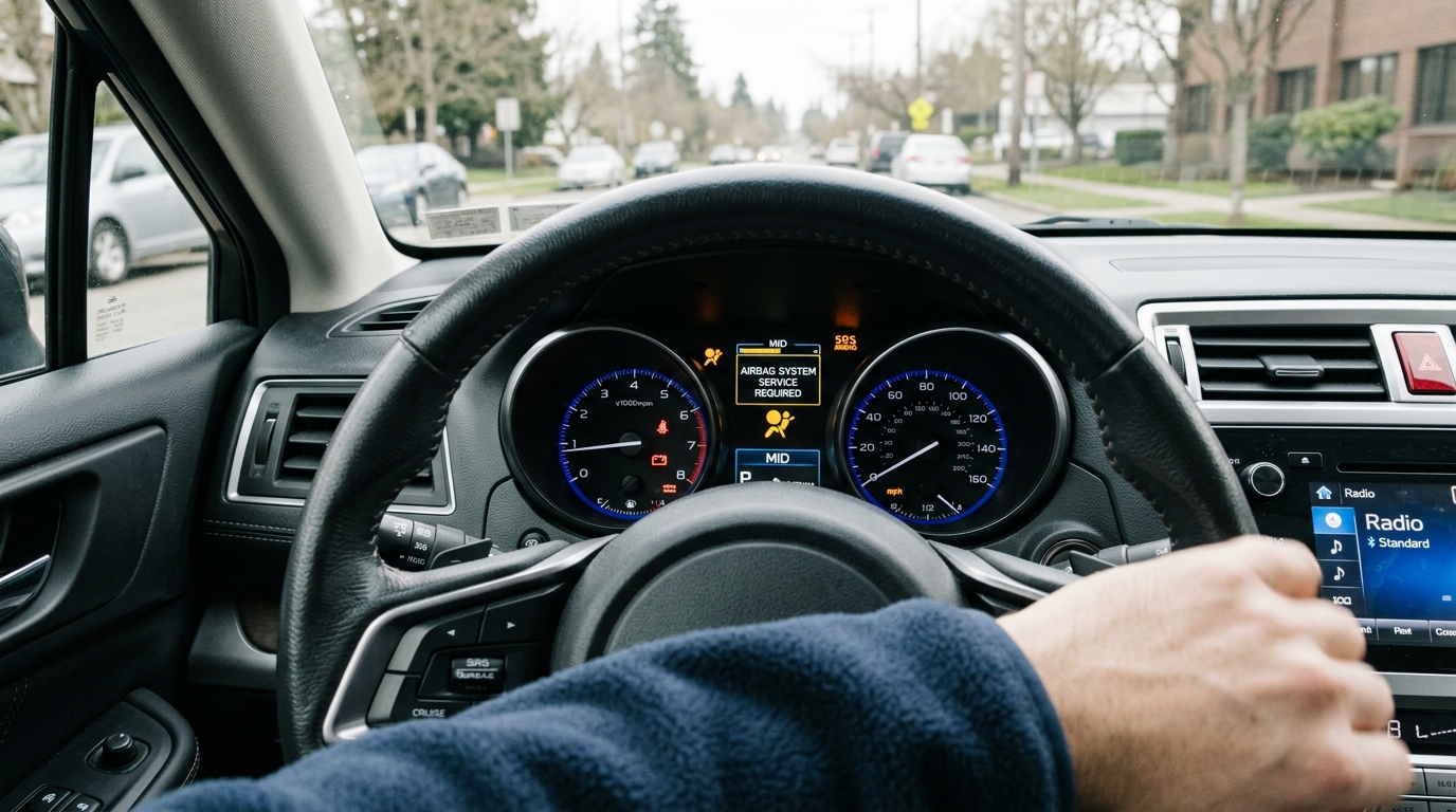 Неисправность шлейфа руля: почему горит Airbag и не работают кнопки